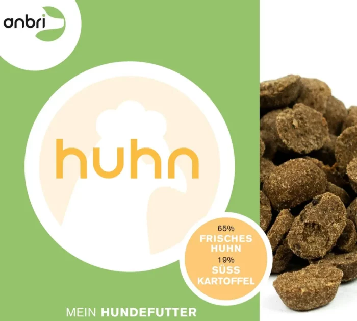 Trockenfutter Hund - Hundefutter - gebackenes Trockenfutter - Futter für Hunde - Huhn - anbri