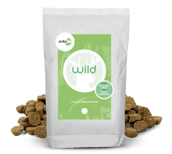 Trockenfutter Hund - Hundefutter - gebackenes Trockenfutter - Futter für Hunde - Wild - anbri