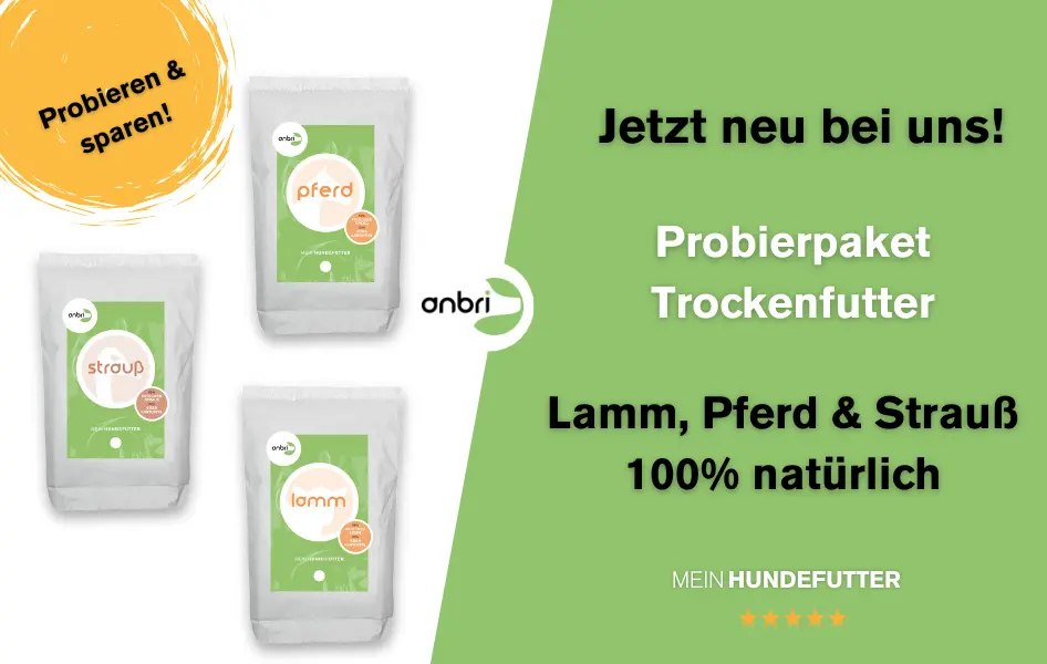 anbri - probierpaket - gebackenes trockenfutter