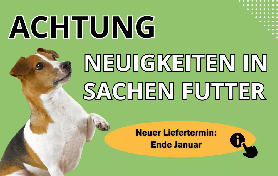 anbri - hundefutter - gebackenes trockenfutter - liefertermin verschoben - slider